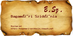 Bagaméri Szidónia névjegykártya